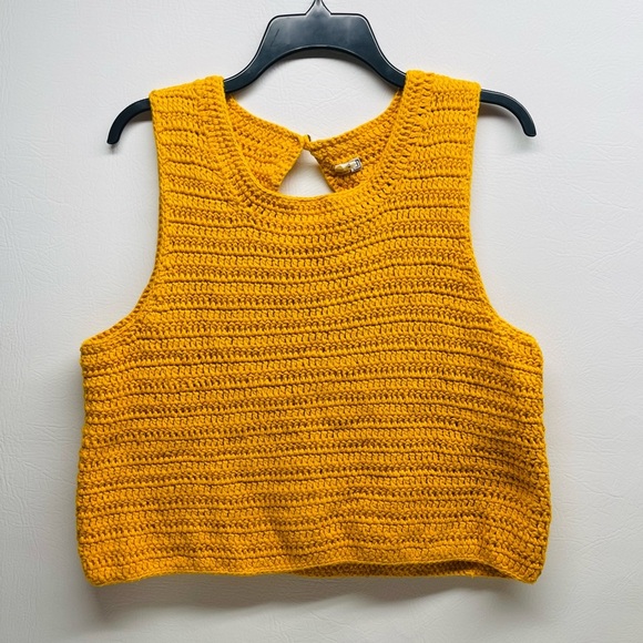 Anthropologie MOTH cropped knit tank size M - Picture 2 of 6
